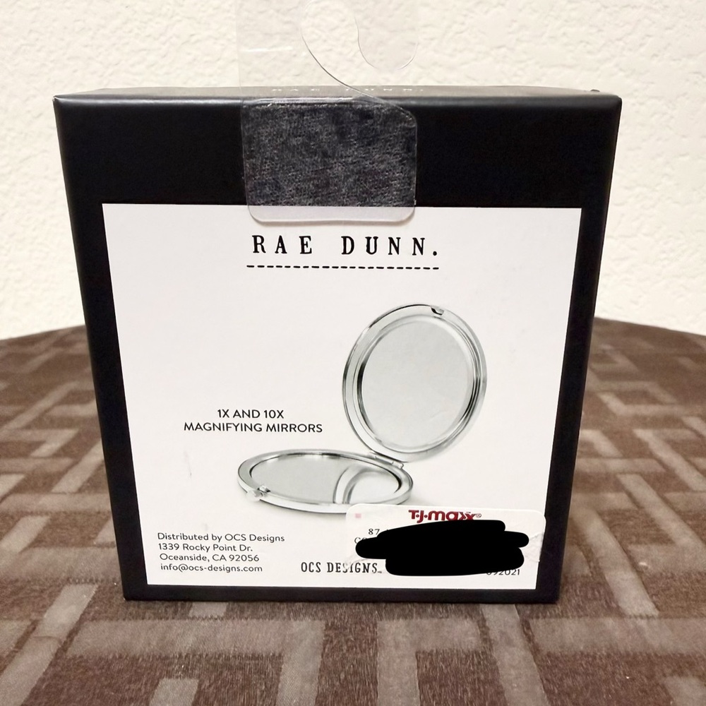 Rae Dunn GET CUTE compact mirror, STASH pill box and VITAMINS pill box - Picture 3 of 3